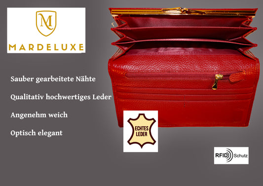 Mardeluxe Damen Geldbörse (weinrot)
